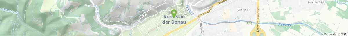 Map representation of the location for Mohren-Apotheke in 3500 Krems an der Donau